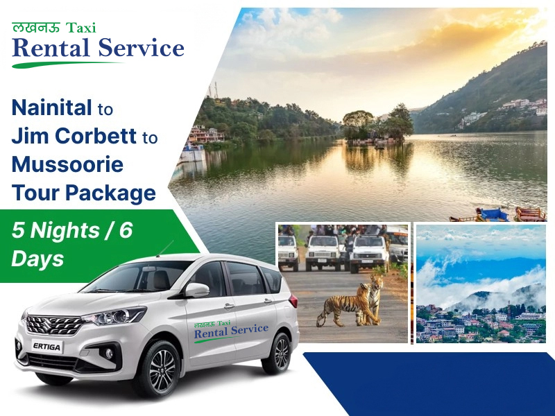 Nainital-Jim Corbett-Mussoorie 5N6D Tour – Dzire, Innova ₹53,500