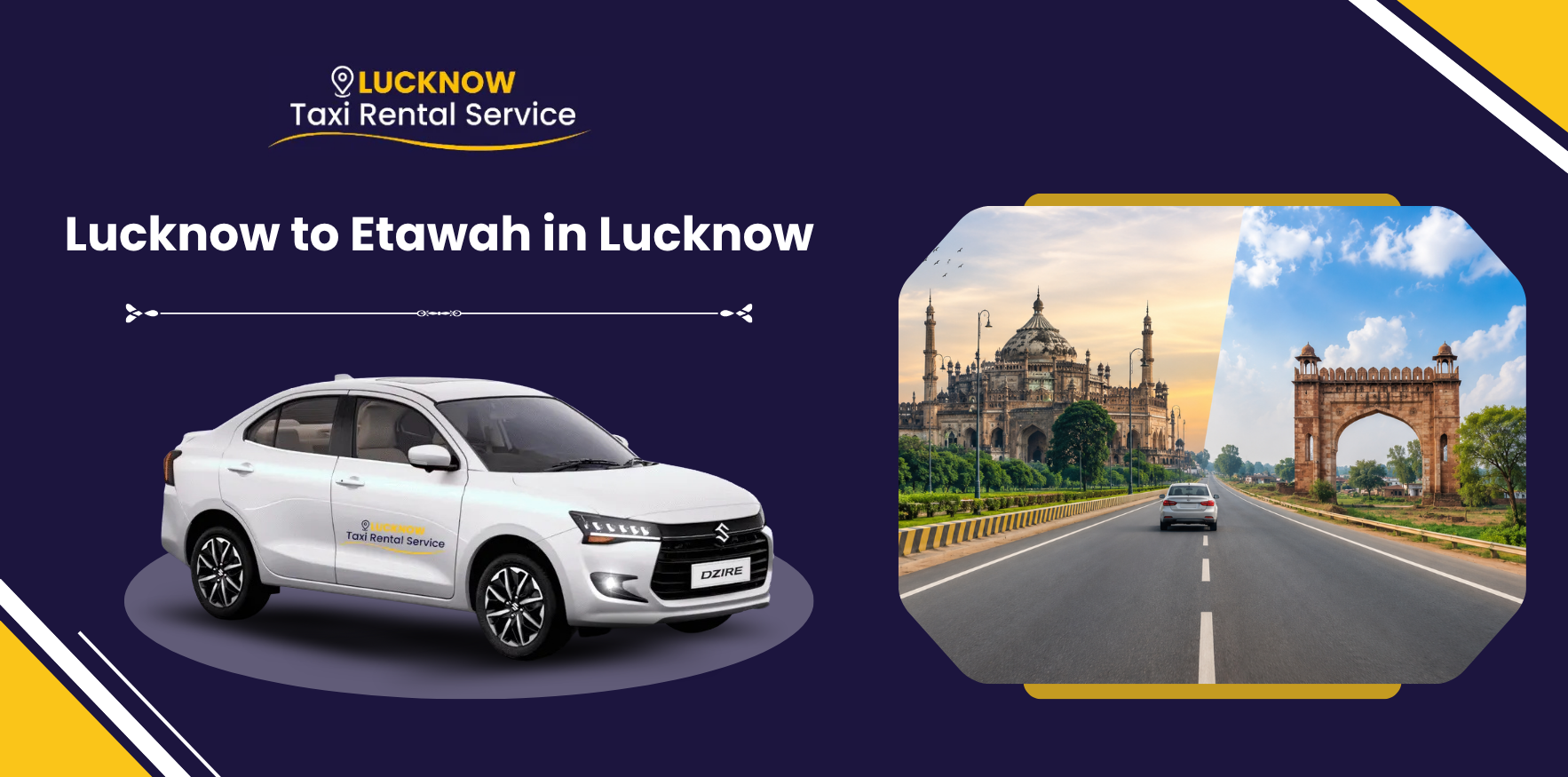 Lucknow to Etawah Cab