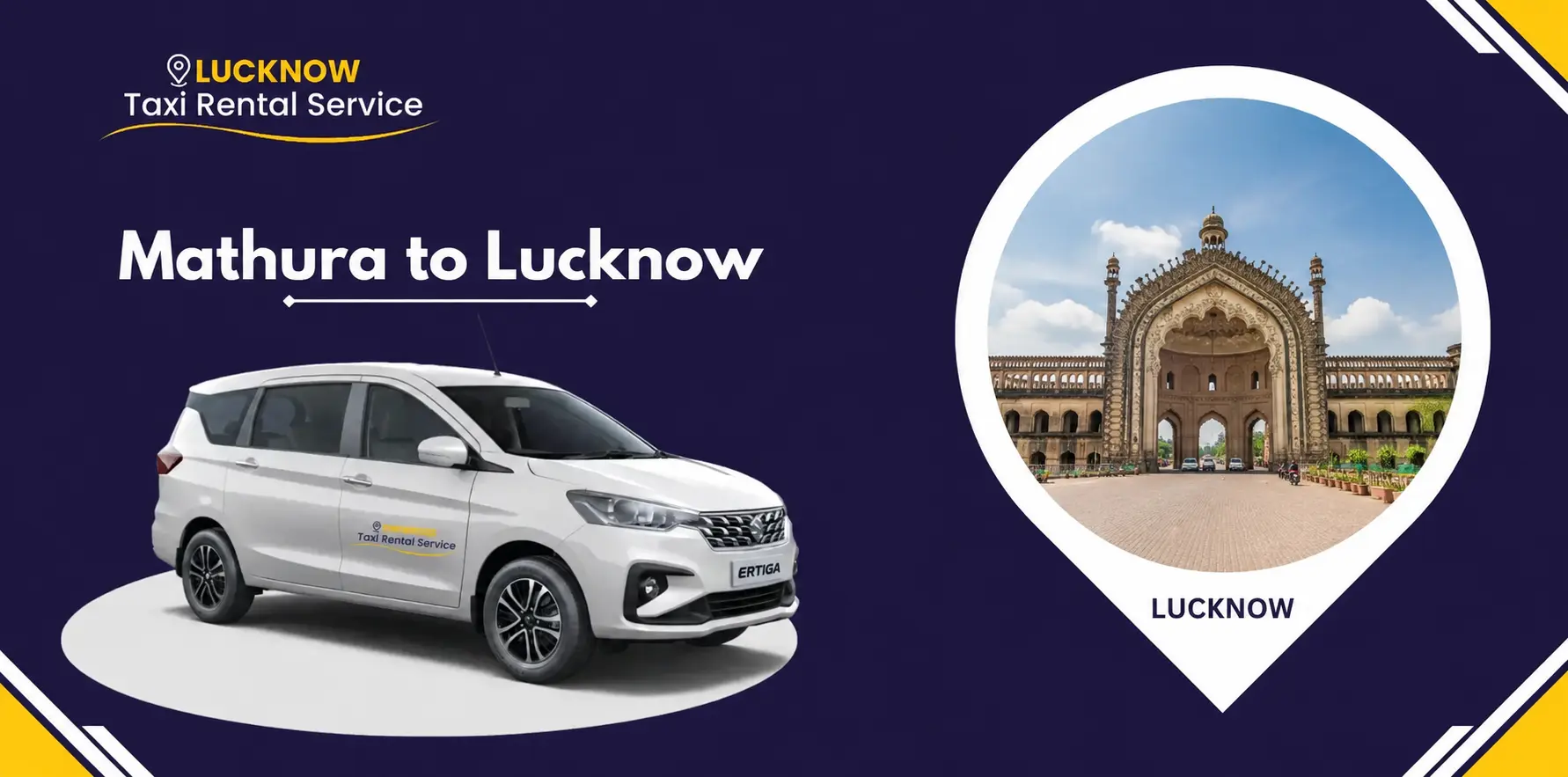 Mathura to Lucknow Cab