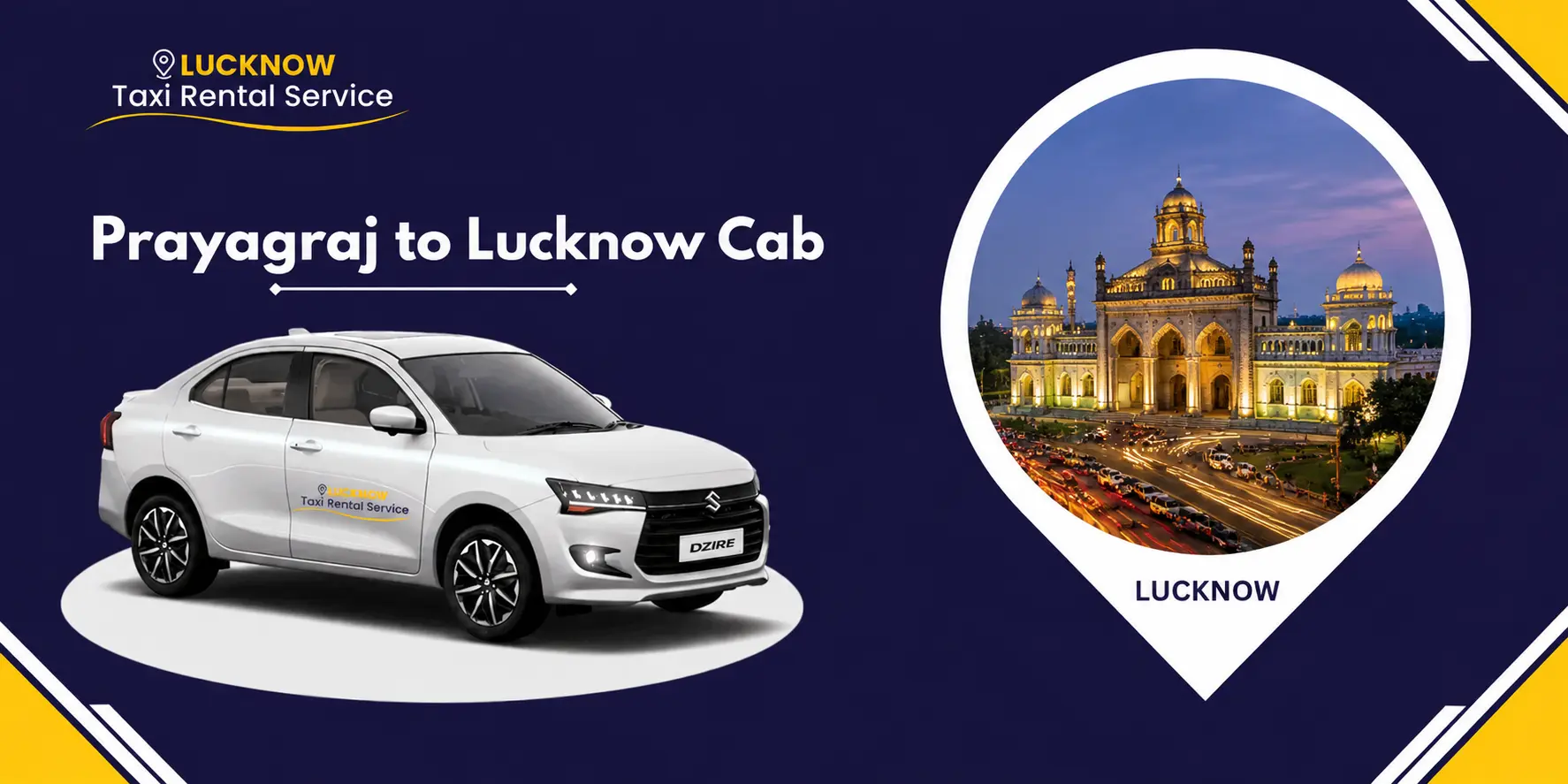 Prayagraj to Lucknow Cab