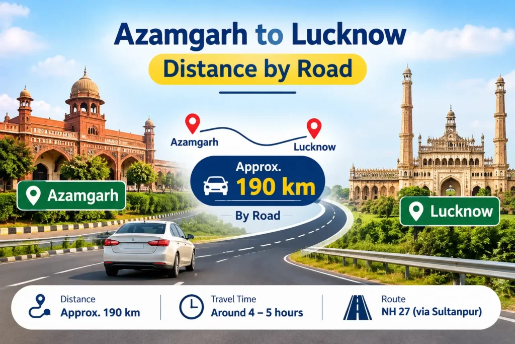Azamgarh to Lucknow Distance: How to Select the Right Cab or Taxi for Your Trip 2 Azamgarh to Lucknow Cab Booking